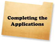 Completing the applications