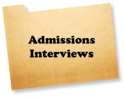 Admissions Interviews